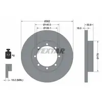 TEXTAR 92230803 Bremsscheiben Satz NISSAN NV400 OPEL Movano B RENAULT Master 3 hinten