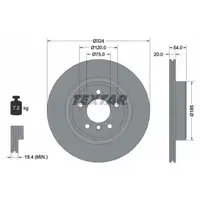 TEXTAR 92231103 Bremsscheiben Satz BMW Z4 E89 sDrive35i/is 306/340 PS hinten 34216782607