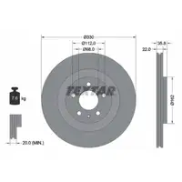 TEXTAR Bremsscheiben + Beläge + Sensor AUDI A6 C7 A7 4G PORSCHE Macan 17 Zoll hinten