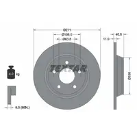 TEXTAR Bremsen Set Bremsscheiben + Bremsbeläge FORD Focus 4 MK4 hinten