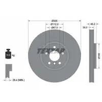 TEXTAR 92316205 Bremsscheiben Satz BMW 2er Active Tourer U06 230e X1 U11 vorne 34106891081