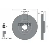 TEXTAR 92316405 Bremsscheiben Satz LAND ROVER Range Rover 4 / Sport 2 20 Zoll vorne