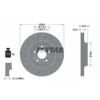 TEXTAR 92317505 Bremsscheiben Satz MERCEDES SL R231 350 400 306-367 PS hinten 2314230512