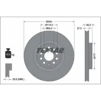 TEXTAR 92337405 Bremsscheiben Satz VW ID.4 ID.5 AUDI Q4 CUPRA Born SKODA Enyaq iV vorne