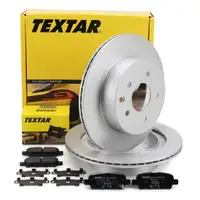 TEXTAR Bremsscheiben + Bremsbeläge NISSAN Qashqai 1 X-Trail 1 2 RENAULT Koleos 1 hinten