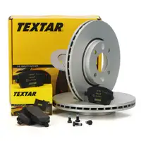 TEXTAR Bremsscheiben + Bremsbeläge RENAULT Clio 3 Modus Thalia 2 vorne