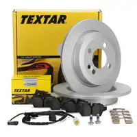 TEXTAR Bremsscheiben + Beläge + Wako MINI R56 R57 R55 One / Cooper bis 08.2010 hinten