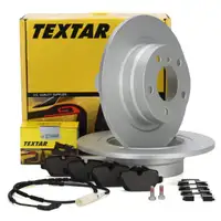 TEXTAR Bremsscheiben + Beläge + Wako BMW 1er E81 E87 3er E90 E92 bis 02.2010 hinten