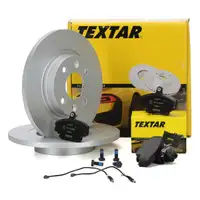 TEXTAR Bremsscheiben + Beläge RENAULT Twingo 1 2 DACIA Logan Sandero vorne