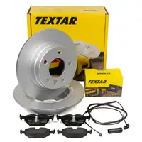 TEXTAR Bremsscheiben + Beläge + Wako BMW 3er E46 316i 318i 105-118 PS hinten