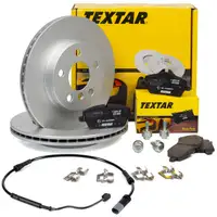 TEXTAR Bremsscheiben + Bremsbeläge + Sensor BMW i3 (I01) 102/170 PS vorne