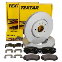 TEXTAR Bremsscheiben + Bremsbeläge OPEL Astra J Cascada Zafira Tourer C 17 Zoll vorne