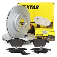 TEXTAR Bremsscheiben + Beläge + Sensor VW Golf 5 6 Touran Jetta 3 Caddy 3 AUDI A3 8P vorne