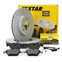 TEXTAR Bremsscheiben + Bremsbeläge + Wako BMW Z4 E85 E86 3.0si 265 PS vorne