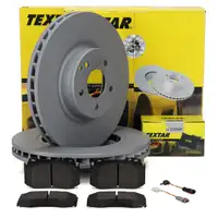 TEXTAR Bremsscheiben + Beläge + Sensor MERCEDES W211 S211 E350 E500 E350CDI CLS C219 vorne