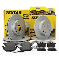 TEXTAR Bremsscheiben + Beläge + Wako VW Golf 5 6 AUDI A3 8P vorne + hinten