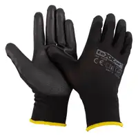 12 Paar TEXXOR Handschuhe Arbeitshandschuhe Strickhandschuhe Schwarz Größe 7 / S