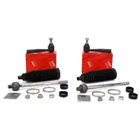 2x TRW Spurstange + Spurstangenkopf + Lenkmanschette OPEL Astra G Zafira A vorne