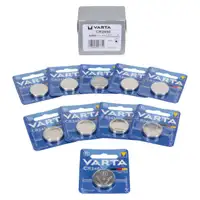 10x VARTA Lithium 3V CR2450 Knopfzelle Knopfbatterie Batterie (MHD 11.2032)