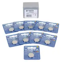 10x VARTA Lithium 3V CR2032 Knopfzelle Knopfbatterie Batterie (MHD 05.2033)