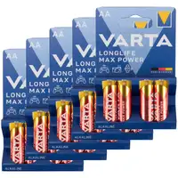 20x VARTA LONGLIFE MAX POWER ALKALINE Batterie AA MIGNON 4706 LR6 MN1500 1,5V