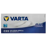 VARTA BLUE dynamic C22 Autobatterie Batterie Starterbatterie 12V 52Ah 470A