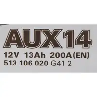 VARTA AUX14 SILVER DYNAMIC AGM Versorgungsbatterie Stützbatterie 12V 13Ah