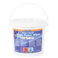 2x (72 Stück) WIPER BOWL Magic Power Wipes Feuchttücher Reinigungstücher Spendereimer