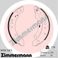 ZIMMERMANN Bremsbacken Satz für RENAULT TWINGO II bis 09.2012 hinten