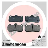 ZIMMERMANN Bremsbeläge SEAT Ibiza 3 4 PR-1LV RENAULT Clio 2 3.0 V6 Sport vorne