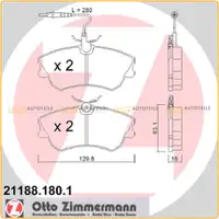 ZIMMERMANN Bremsscheiben + Beläge RENAULT Espace 2.0 3.0 1.9 dTi 2.2 12V TD vorne