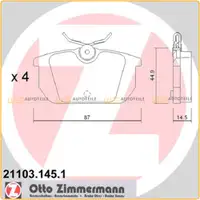 Zimmermann SPORT Bremsscheiben + Beläge FIAT Punto (176_) mit ABS hinten