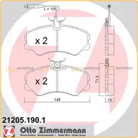 ZIMMERMANN Bremsscheiben + Beläge + Wako CITROEN C25 FIAT Ducato PEUGEOT J5 1800kg vorne