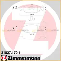 Zimmermann SPORT Bremsscheiben + Beläge CITROEN Saxo Xsara PEUGEOT 106 I II 205 306 vorne