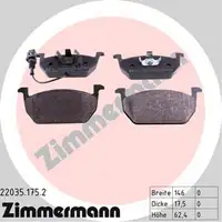 ZIMMERMANN Bremsscheiben + Beläge AUDI A3 8V SEAT Leon 5F SKODA Octavia 3 VW Golf 7 vorne