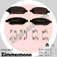 ZIMMERMANN Bremsscheiben + Bremsbeläge + Wako OPEL Karl 1.0 / LPG 73/75 PS hinten