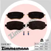 ZIMMERMANN Bremsscheiben + Bremsbeläge RENAULT Megane 4 1.2 TCe 1.6 16V 1.5 dCi vorne