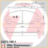 ZIMMERMANN Bremsscheiben + Bremsbeläge + Wako CITROEN C5 I II 3.0 V6 2.0/2.2 HDi vorne