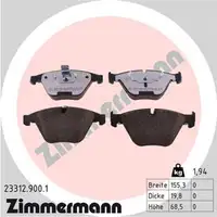 ZIMMERMANN rd:z Bremsbeläge BMW E82 1M E92 E93 M3 / GTS E60/61 E63/64 vorne