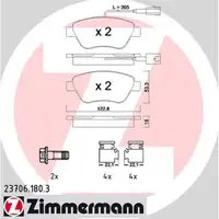 ZIMMERMANN Bremsscheiben + Beläge + Wako ALFA ROMEO Mito (955_) vorne