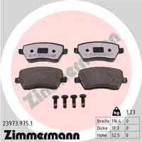 ZIMMERMANN rd:z Bremsbeläge DACIA MERCEDES-BENZ NISSAN RENAULT vorne