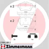 ZIMMERMANN Bremsbeläge Bremsklötze MINI R56 R52 R57 R55 R58 R59 Cooper S vorne