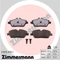 ZIMMERMANN rd:z Bremsbeläge BMW E81-88 F45 i3 MINI F55-59 F55-57 vorne