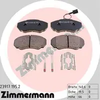 ZIMMERMANN Bremsbeläge + Sensor CITROEN Jumper 1 FIAT Ducato 230 244 PEUGEOT Boxer vorne