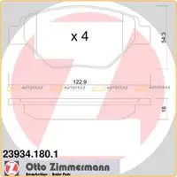 ZIMMERMANN Bremsbeläge Bremsklötze für Renault Megane II 1.4/16V 82/98 PS vorne