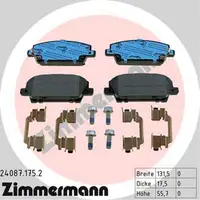 ZIMMERMANN Bremsbeläge Bremsklötze für Honda Civic VIII HB 1.4 1.8 2.2CTDi vorne