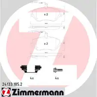 ZIMMERMANN Bremsbeläge Bremsklötze + Wako CITROEN C5 C6 PEUGEOT 407 607 vorne