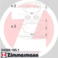 ZIMMERMANN Bremsscheiben + Bremsbeläge VOLVO XC90 I (275) 17 Zoll vorne