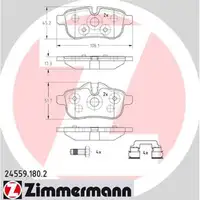 ZIMMERMANN Bremsbeläge BMW Z4 E89 sDrive18-35is hinten 24599.180.2