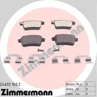 ZIMMERMANN Bremsbeläge Bremsbelagsatz MERCEDES-BENZ Citan 415 RENAULT Kangoo hinten